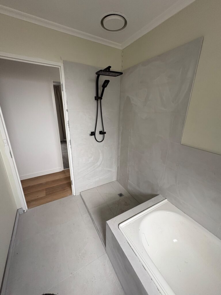 Bathroom Rough-in Plumbing After-bathroom renovation
