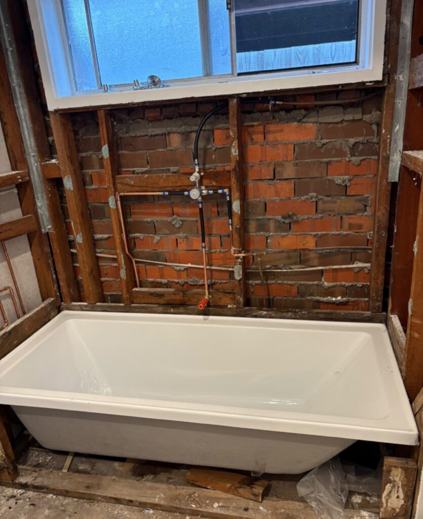 rough-in bathroom