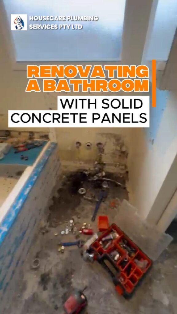 RENOVATING A BATHROOM WITH SOLID CONCRETE PAN-Cover